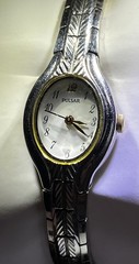 Pulsar V811-X050 Silver Tone Quartz Watch w/Bracelet & Battery 204