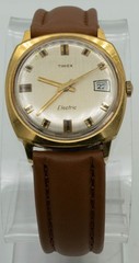 1971 Vintage Timex Electric Date Window. With New Battery New Calf Leather Band.