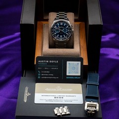 JLC Jaeger-LeCoultre Polaris Chronograph Q9028181 42mm Steel Blue 2023 Full Set