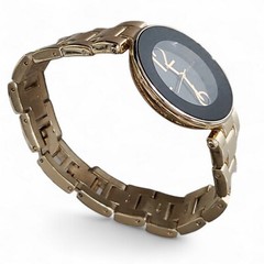 Anne Klein Gold Tone Black Dial Water Resistant 100 Feet Women’s Watch AK/1074