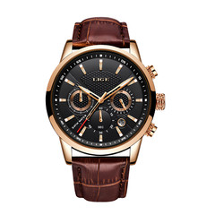 Men Women Watch Multifunction Luminous Date Display Quartz Movement Waterproof