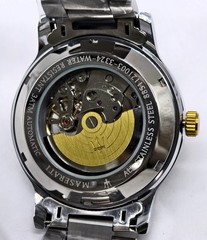 Awesome Maserati Automatic Black Dial Dual Tone Band Analog Men’s Wrist Watch