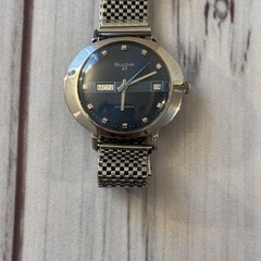1973 Bulova President A 23J Auto 11AOACB Blue UFO Day Date Watch