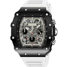 NEW🔥Activa Fury X Invicta 44.3mm Skeleton Dial Black/White Watch ACW2305-018