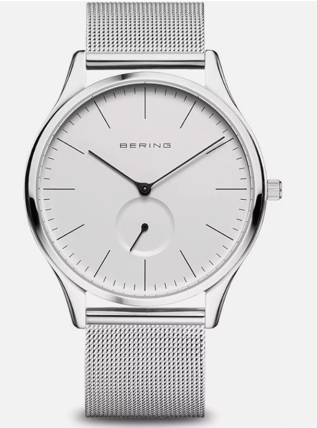 Bering Mens Sapphire Glass Slim 3ATM Stainless Steel Watch 16641-004