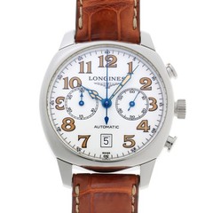 Longines Spirit Chronograph Auto Watch Cal L6513 L27054 White Dial SS