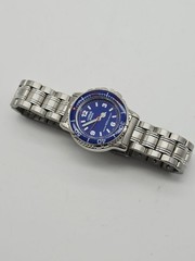 Lorus Sports V821-1070 Diver Style Blue Dial Quartz Watch 100m Wr New Battery