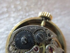 BUCHERER WOMENS INTERCHANGEABLE WATCH MANUAL-5 BANDS+3 RINGS-RUNS GREAT/ACCURATE