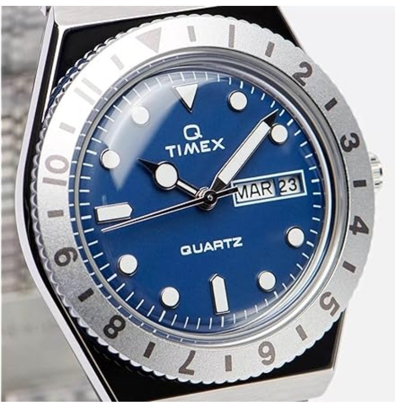 🔥 TIMEX TW2U95500VQ REISSUE 36MM BLUE DIAL STAINLESS STEEL UNISEX WATCH QUAR…