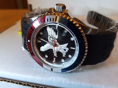 Invicta Mens Pro Diver Watch (America Eagle Patriotic)-(45872)-Date window)- New