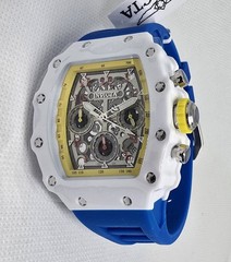 Invicta Racing Valxor Unisex Watch 40mm White Blue Chronograph 69775 New In Box