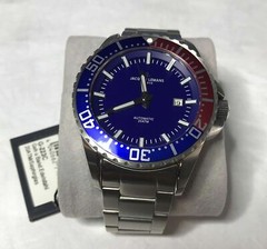 Jacques Lemans G-223C Tempora Men’s SWISS MADE Pepsi Diver Automatic Watch NEW