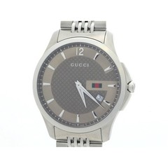 Gucci G-Timeless Stainless Steel Brown Watch 126.3 Quartz From Japan