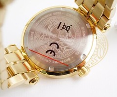 Versace Men’s Watch VE2G00521 Aion Chrono IP-Gold SWISS MADE Sapphire New