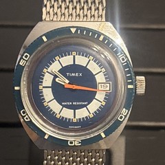 ‼️Vintage Timex Marlin Calendar 🛟Skin Diver 🤿Watch [1977]