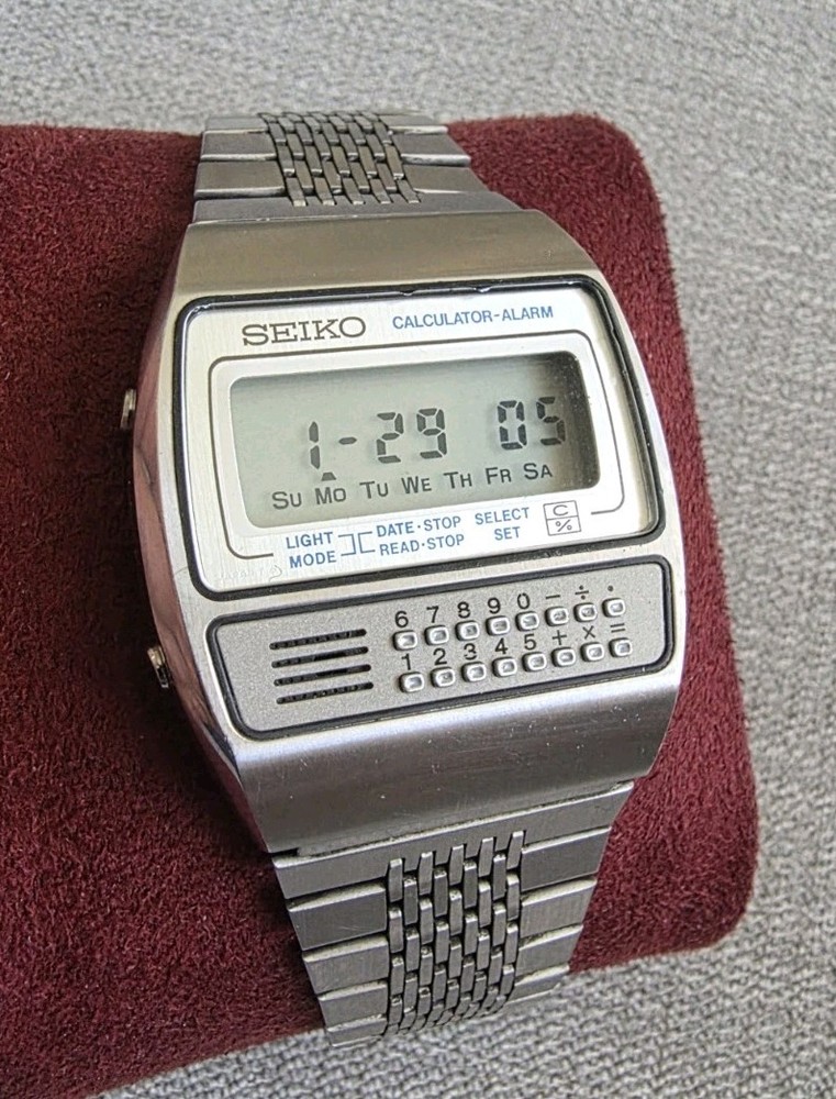 Vintage Seiko C359 Calculator Watch