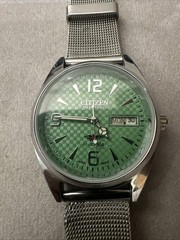 Citizen 7 Eagle 4-281080KT GN-4W-S Day/Date 21 Jewels Automatic Men’s Watch-Runs