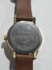 Acqua Indiglo Women’s Watch *needs New Battery* Brown Leather Band Quartz