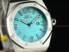 Invicta 48mm Men’s HURACAN Torquoise Dial Quartz Stainless Stee Watch