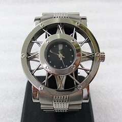 MINI Cooper Stainless Steel Wheel Analog Quartz Watch Battery Replaced Rare