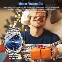 Share Waterproof Men Watch Stainless Steel Quartz Luminous Classic Business Wris