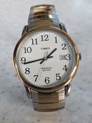 Timex Indiglo Easy Reader Men’s Watch T2H311 Gold/Silver Two-Tone, 38mm (47C)