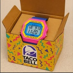 UNOPENED Taco Bell Y2K Decades Time Capsule Merch Digital Watch -LIMITED EDITION
