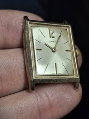 Timex Mercury 1969 Tank Style Gold Tone Mens Vintage 1960s Mechanical…