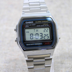 UK STOCK CASIO A158WA-1JH Japan Exclusive Digital Watch Imported Model Silver