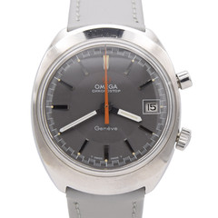 1969 Omega Chronostop Genéve Date Model 146.009 Grey Sloped Dial in Stainless