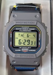 CASIO G-SHOCK DW-5600MNC-8A2DR Gray Cloth Strap Band Men’s Watch