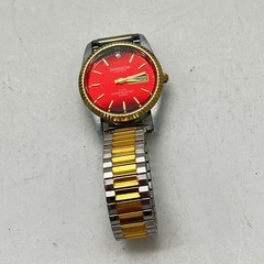 Swanson Japan Quartz Red Dial Day Date Two Tone Expansion Band 5ATM 2105-SR626SW