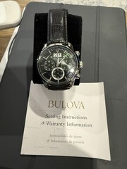 Bulova Sutton 44mm Stainless Steel Case, Deep Forest Green/Black dial