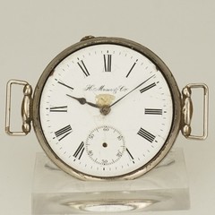 H. MOSER Co Military Wrist Watch Men’s no fusee duplex chronometer no repeater