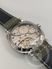 [A3P] Seagull Manual Winding Italian Military Style Green Leather Men [k9s]