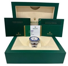 PAPERS Rolex Yacht-Master II NEW HANDS 44mm Blue 116680 Stainless YM2 Watch BOX