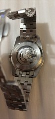 Bulova Sutton Automatic Skeleton Dial Exhibition Caseback Roman Numerals SS