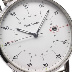 Paul Smith Closed Eyes Men’s Quartz Watch 40mm White Dial Minimal Vintage