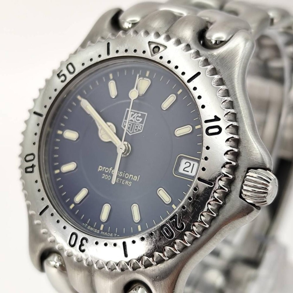 Tag Heuer S/el Professional WG1117-K0 Wristwatch 37mm Blue Dial Stainless Steel