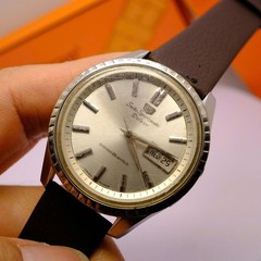 SEIKO Sportsmatic Deluxe Automatic Watch Silver Dial 37.9mm From Japan