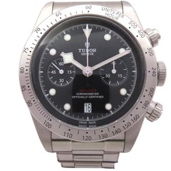 TUDOR Heritage Black Bay Chrono Watch Stainless Steel Black Dial 79350
