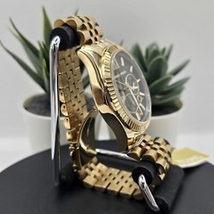 Michael Kors MK8286 Lexington Men’s Watch Gold Bracelet Black Dial Gold Case