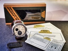 Camel Trophy 1996 Mondaine Chronograph FOR PARTS / REPAIR Full Set Swiss NOS