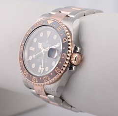 2019 Rolex GMT Master II 18k Rose Gold-Steel 40m ROOT BEER 126711CHNR