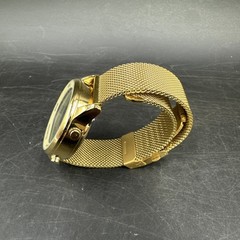Unworn Unisex TIMEURE Gold Digital Pedometer Watch, Mesh Band, 37mm, Runs