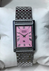 Vintage Refurbished Seiko Slim Tank Quartz Japan Men’s Wrist Watch