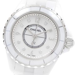 CHANEL J12 H2570 White ceramic 8P diamond white Dial Quartz Ladies Watch_921791