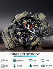 Gosasa Men’s Large Face Outdoor Sports xx/big, A _1520_camouflage&green
