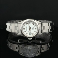 2000 Rolex Oyster Perpetual Date White Arabic Dial Oyster Bracelet 79160 Steel