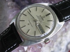 Vintage Omega Constellation Chronometer Stainless Automatic Day/Date Wrist Watch
